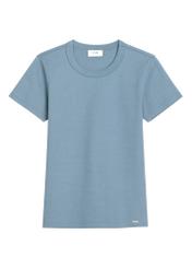 Modré bavlnené dámske tričko TSHDT-0144-7B(Z26)
