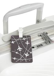 Menovka na batožinu s lietadlami AW-012-0013-9C(W26), pohľad na produkt na kufri.