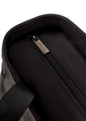 Čierna obedárová taška TOREN-0346-99(W26) - detailný záber, na bielom pozadí.