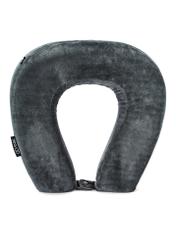 Sivý cestovný vankúš AW-014-0002-91(W25), pohľad na produkt spredu na bielom pozadí.