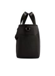 Čierna obedárová taška TOREN-0346-99(W26) - bočný pohľad na produkt, na bielom pozadí.