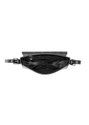 Čierna kožená dámska crossbody kabelka TORES-0985C-99(W25)