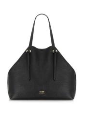 Veľká čierna shopper kabelka TOREC-0995A-99(Z25)