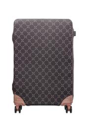 Hnedý obal na veľký kufor AW-013-0006-1P-L(W26), pohľad na produkt spredu na kufri.