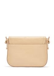 Béžová kožená dámska crossbody kabelka TORES-0985C-80(W25)-03