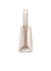 Kožená taška do kufra krémovej farby TORES-1270-0B(W26), bočný pohľad na produkt na bielom pozadí.