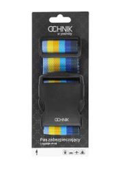 Batožinový pás AW-011-0001-61(W25), pohľad na produkt s obalom vpredu na bielom pozadí.