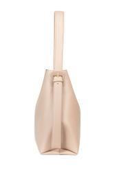 Béžová dámska nákupná kabelka TOREC-0903-1B(W26), bočný pohľad na produkt na bielom pozadí.