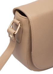 Béžová kožená kabelka crossbody TORES-0972F-1B(W26)