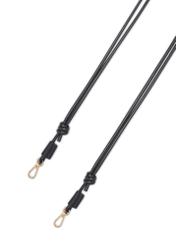 Čierna vedrová taška TOREC-1215-99(W26) - pohľad na produkt zhora, na bielom pozadí.