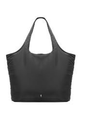 Veľká nylonová dámska kabelka TOREN-0340-99(W26), pohľad spredu na bielom pozadí.