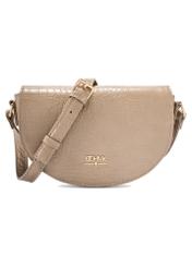 Béžová polkruhová dámska kabelka cez rameno TOREC-1184-1D(W26)