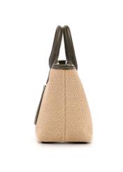 Pletená malá dámska kabelka TOREC-1230-1E(W26) - bočný pohľad na produkt, na bielom pozadí.