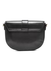Black classic women's handbag TOREC-0879B-99(Z25), product view from the back on a white background. 