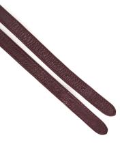 Dámska kožená kabelka cez rameno v bordovej farbe TORES-1180-49(Z25), pohľad na odnímateľný popruh produktu.