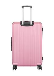 Sada pevných kufrov na kolieskach 19"/24"/29" WALAB-0053-5C(W26), pohľad na produkt zozadu na bielom pozadí.