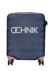 Námornícky modrý obal na malý kufor AW-013-0002-7D-S(W26), pohľad spredu na produkt na kufri.