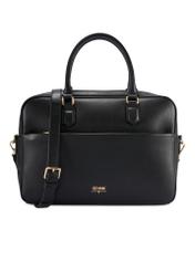 Čierna dámska taška na notebook TOREC-1209-99(W26) - pohľad spredu na produkt, na bielom pozadí.