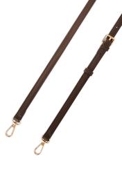 Malá hnedá dámska kabelka TOREC-1173-1I(W26), pohľad na produkt s popruhom na bielom pozadí.