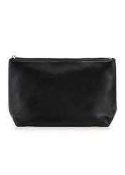 Čierna tkaná nákupná taška TOREC-1148-99(W26) - pohľad spredu na produkt, na bielom pozadí.