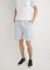 Šedé pánske teplákové šortky SZOMT-0035-9A(W26)