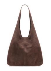 Hnedá dámska semišová shopperka TORES-1177-1I(W26)