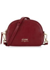 Kleine rote Handtasche aus glänzendem Kunstleder TOREC-0730B-49(Z24)-01