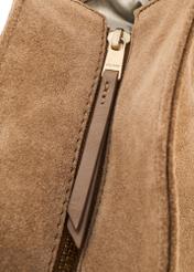 Dámska nákupná taška béžovej farby TORES-1248-1B(W26) - detailný záber, na bielom pozadí.