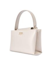 Kožená taška do kufra krémovej farby TORES-1270-0B(W26), diagonálny pohľad na produkt na bielom pozadí.