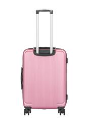 Sada pevných kufrov na kolieskach 19"/24"/29" WALAB-0053-5C(W26), pohľad na produkt zozadu na bielom pozadí.