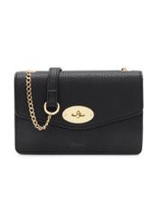 Čierna malá dámska kabelka TOREC-1141-9I(W26), pohľad spredu na bielom pozadí.