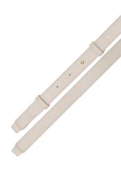 Malá béžová dámska kabelka TOREC-0882-1B(W26), pohľad na produkt s popruhom na bielom pozadí.