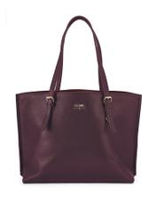 Bordová veľká kabelka typu shopper TOREC-1088-49(Z25)