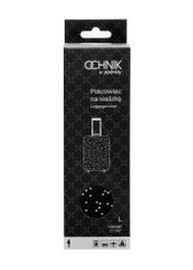 Veľký obal na kufor s bodkami AW-013-0007-9P-L(W26), pohľad spredu na výrobok v balení.