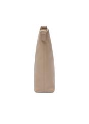 Dámska kožená kabelka béžovej farby TORES-1265-1B(W26) - bočný pohľad na produkt, na bielom pozadí.