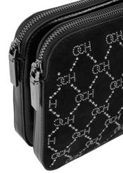 Čierna dámska kabelka s monogramom TOREC-0522B-96(Z23)-06