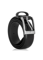 Čierny kožený pánsky opasok PASMS-0162A-99(W23)-02
