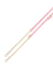 Ružová kabelka v tvare srdca TOREC-1154-5B(W26), pohľad na odnímateľný popruh produktu, pohľad na bielom pozadí.