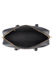 Čierna dámska taška na notebook TOREC-1209-99(W26) - pohľad na produkt zhora, na bielom pozadí.