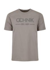 Šedé pánske tričko s logom TSHMT-0095-66(W24)-04