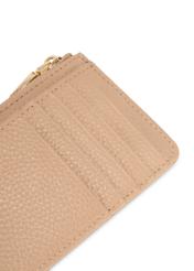 Béžová malá kožená dámska peňaženka PORES-0978R-1B(W26), detail produktu na bielom pozadí.