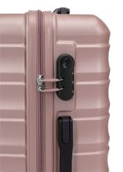 Stredný kufor na kolieskach WALAB-0081-5X-24(W26), pohľad na zámok produktu na bielom pozadí.