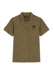 Pánske polo tričko v farbe khaki POLMT-0083-8D(W26)