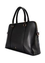 Čierna dámska taška na notebook TOREC-1130-99(W26), diagonálny pohľad na produkt na bielom pozadí.