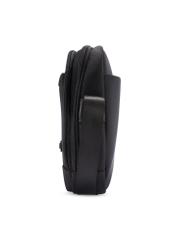 Čierna pánska taška TORMN-0404-99(W26), bočný pohľad na produkt na bielom pozadí.