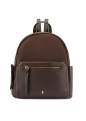 Hnedý dámsky batoh TOREC-1125-1I(W26), pohľad na produkt spredu na bielom pozadí.