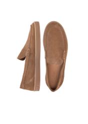 Pánske hnedé kožené mokasíny BUTYM-0499-87(W25)-06