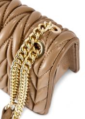 Béžová dámska kabelka s retiazkou TOREC-1102-24(Z25)