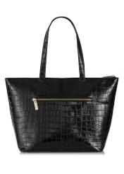 Czarna torebka shopper skórzana TORES-0939-99(Z23)-04