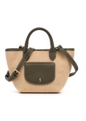 Pletená malá dámska kabelka TOREC-1230-1E(W26) - pohľad na produkt spredu, na bielom pozadí.